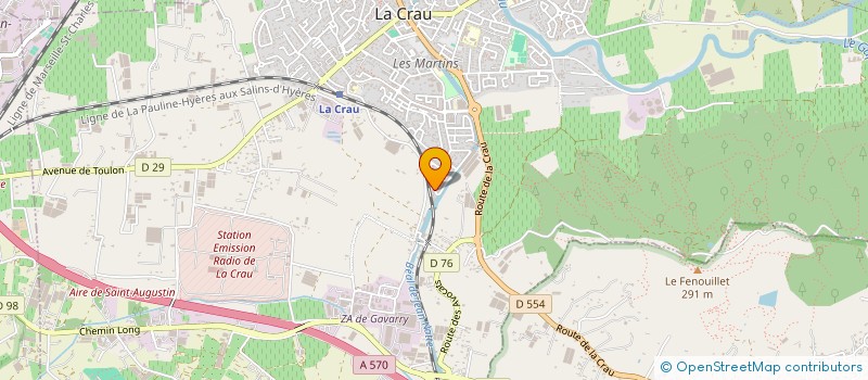 localisation de l'entreprise MONSIEUR JEAN VALMAGNA  LA CRAU