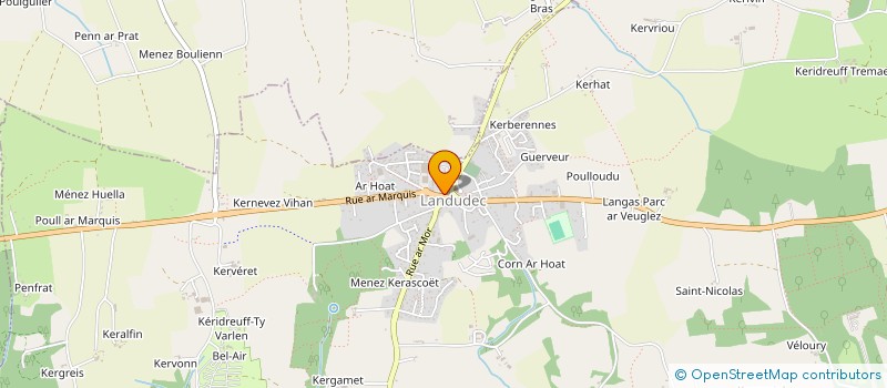 localisation de l'entreprise MONSIEUR JEAN VAN CLEVEN-FAVREAU  LANDUDEC