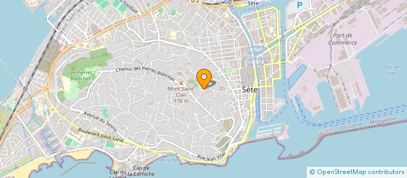 localisation de l'entreprise MONSIEUR JEAN VAN DEN BONGAARD  SETE