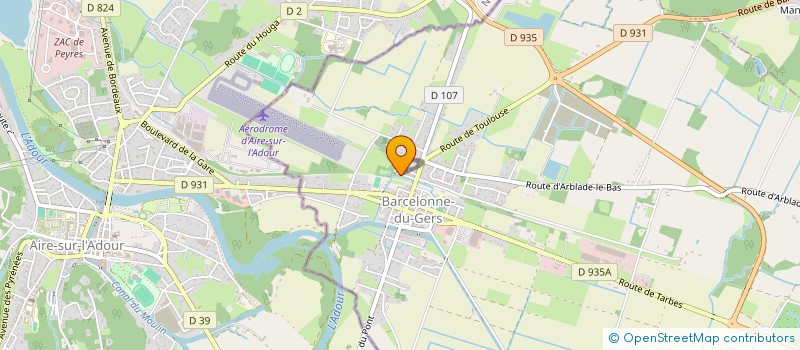 localisation de l'entreprise MONSIEUR JEAN VAN DEN ZANDE  BARCELONNE-DU-GERS