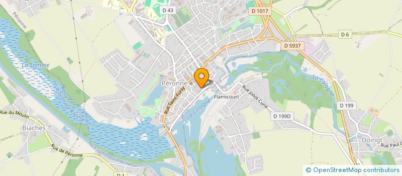 localisation de l'entreprise MONSIEUR JEAN VANDAMME  PERONNE