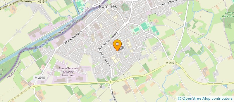 localisation de l'entreprise MONSIEUR JEAN VANDENABEELE  COMINES