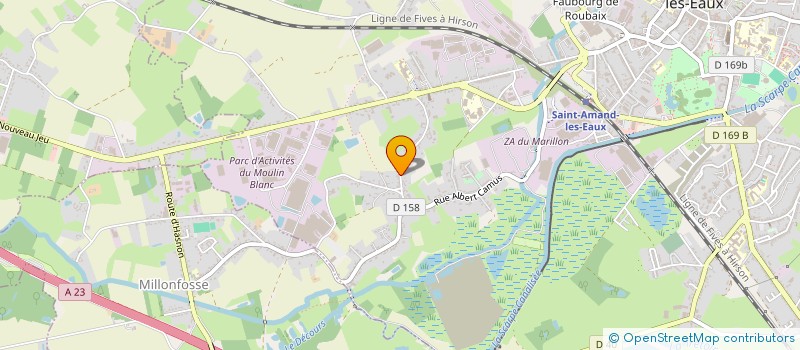 localisation de l'entreprise MONSIEUR JEAN VANDENHOVE  SAINT-AMAND-LES-EAUX