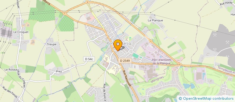 localisation de l'entreprise MONSIEUR JEAN VANHOORICKX  PONT-A-MARCQ