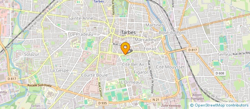 localisation de l'entreprise MONSIEUR JEAN VARGAS  TARBES