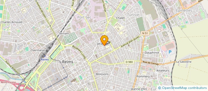 localisation de l'entreprise MONSIEUR JEAN VARIN  REIMS