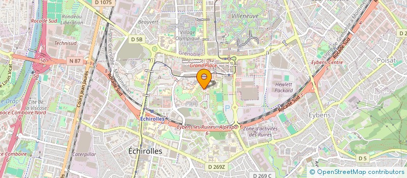 localisation de l'entreprise MONSIEUR JEAN VAUDAINE  ECHIROLLES