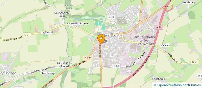 localisation de l'entreprise MONSIEUR JEAN VAUDANDAINE  VILLERS-BOCAGE