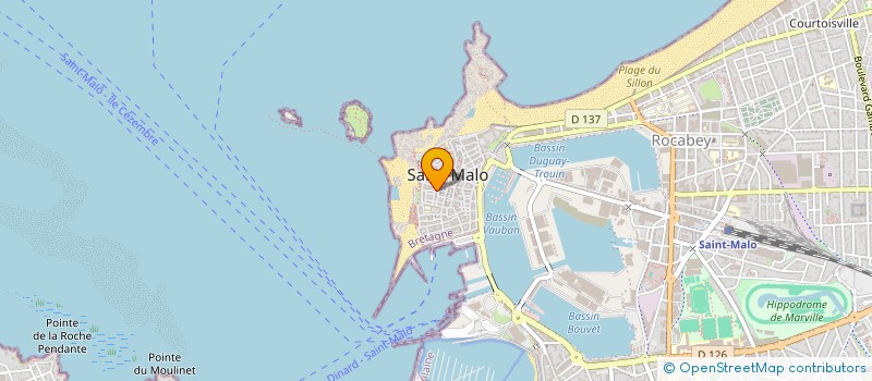 localisation de l'entreprise MONSIEUR JEAN VAUDELET  SAINT-MALO