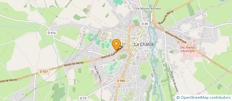 localisation de l'entreprise MONSIEUR JEAN VAUDOIS à LA CHATRE