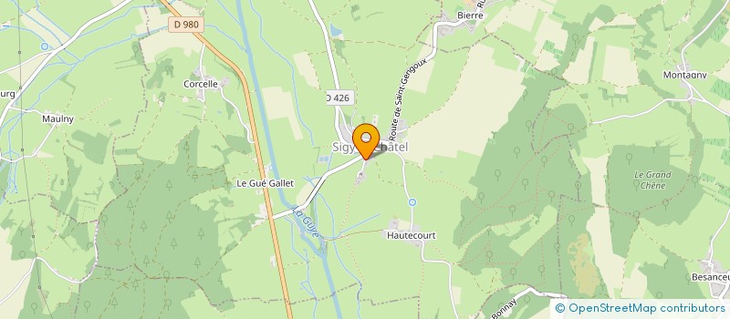 localisation de l'entreprise MONSIEUR JEAN VAUTRIN  SIGY-LE-CHATEL