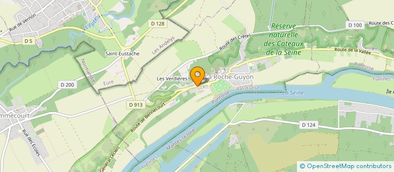 localisation de l'entreprise MONSIEUR JEAN VAUVILLIERS  LA ROCHE-GUYON