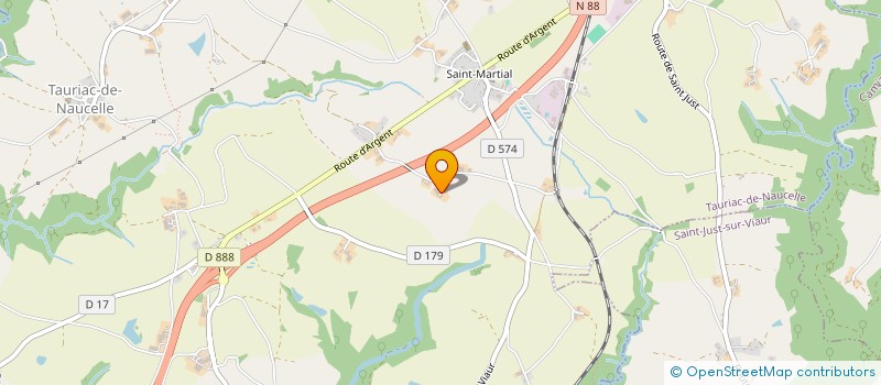 localisation de l'entreprise MONSIEUR JEAN VAYSSE  TAURIAC-DE-NAUCELLE