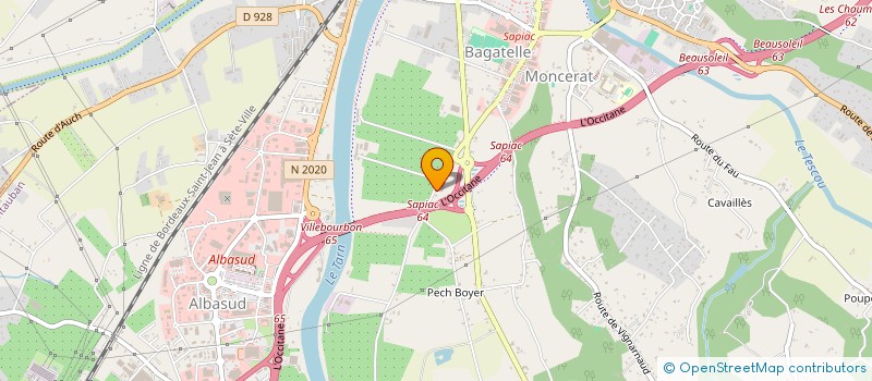 localisation de l'entreprise MONSIEUR JEAN VEDEILHIE  MONTAUBAN