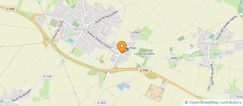 localisation de l'entreprise MONSIEUR JEAN VEILLON à AIGONDIGNE