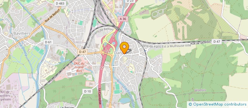 localisation de l'entreprise MONSIEUR JEAN VEIT à DANJOUTIN