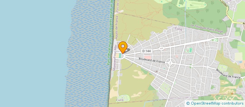 localisation de l'entreprise MONSIEUR JEAN VENDEVILLE  CUCQ