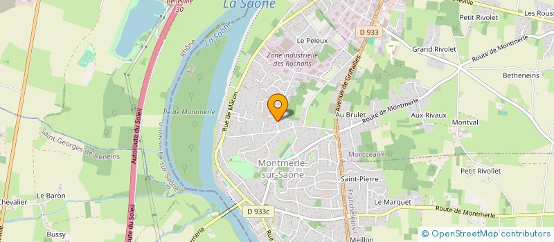 localisation de l'entreprise MONSIEUR JEAN VERBARD  MONTMERLE-SUR-SAONE