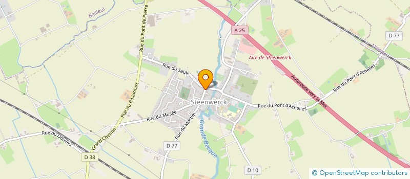 localisation de l'entreprise MONSIEUR JEAN VERBECQUE  STEENWERCK