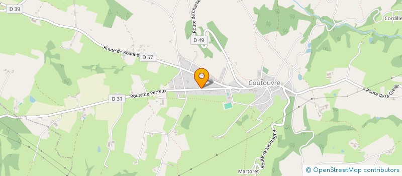 localisation de l'entreprise MONSIEUR JEAN VERCHERE  COUTOUVRE