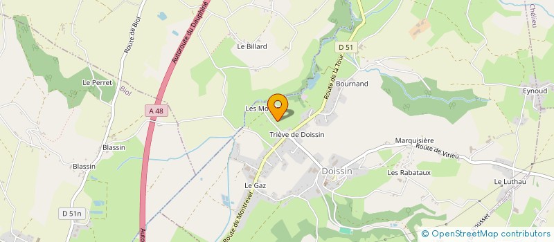 localisation de l'entreprise MONSIEUR JEAN VERGER  DOISSIN