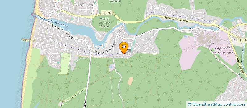 localisation de l'entreprise MONSIEUR JEAN VERGEZ  MIMIZAN