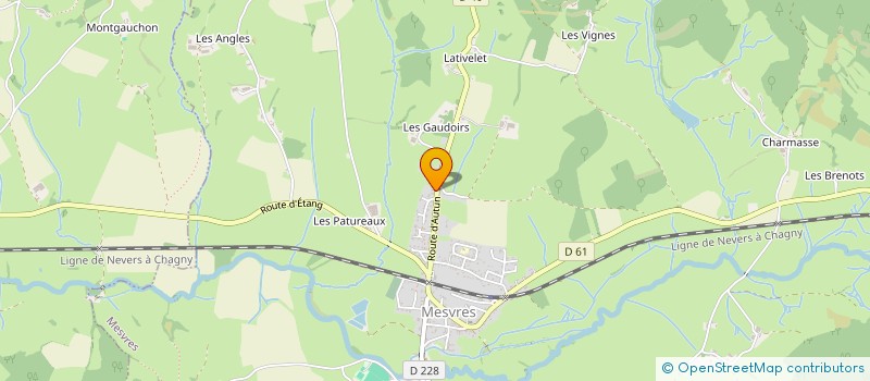 localisation de l'entreprise MONSIEUR JEAN VERGNAUD  MESVRES