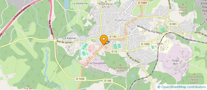 localisation de l'entreprise MONSIEUR JEAN VERGNE  EGLETONS