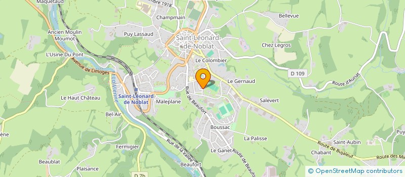 localisation de l'entreprise MONSIEUR JEAN VERGNE à LE CHATENET EN DOGNON