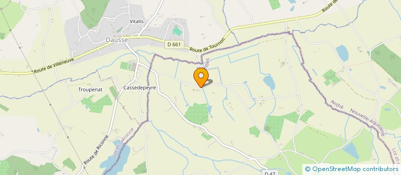 localisation de l'entreprise MONSIEUR JEAN VERGNET  ROQUECOR