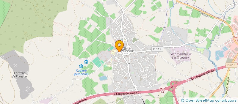 localisation de l'entreprise MONSIEUR JEAN VERGUES  POUSSAN