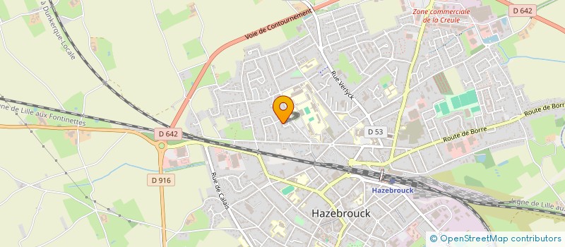 localisation de l'entreprise MONSIEUR JEAN VERHAEGHE  HAZEBROUCK