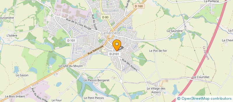 localisation de l'entreprise MONSIEUR JEAN VERNAGEAU à LA FERRIERE