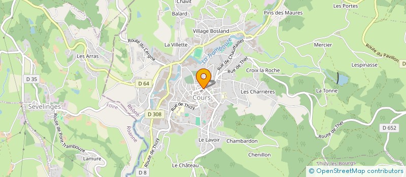 localisation de l'entreprise MONSIEUR JEAN VERNE à COURS
