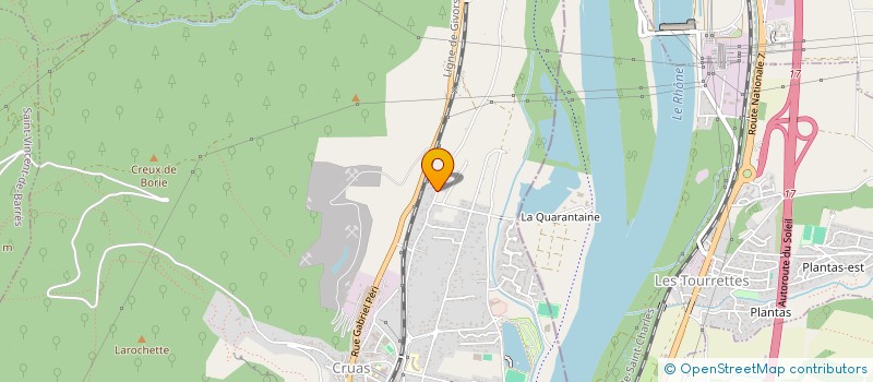 localisation de l'entreprise MONSIEUR JEAN VERNET  CRUAS