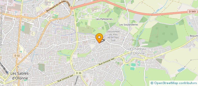 localisation de l'entreprise MONSIEUR JEAN VERNEY à LES SABLES D'OLONNE