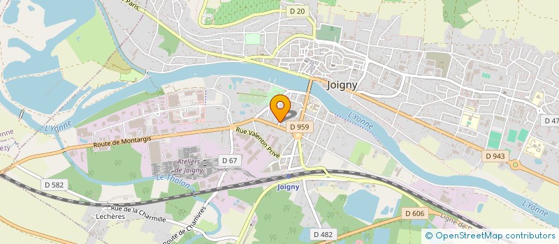 localisation de l'entreprise MONSIEUR JEAN VERPLANKEN à JOIGNY
