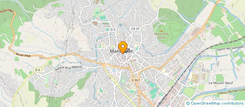 localisation de l'entreprise MONSIEUR JEAN VERRIERE à MANOSQUE