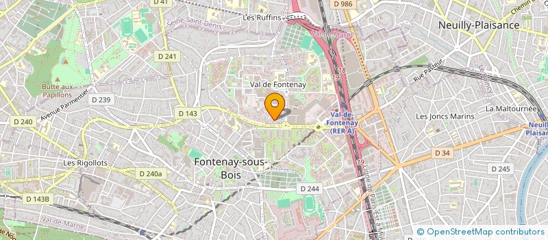 localisation de l'entreprise MONSIEUR JEAN VETRO à FONTENAY-SOUS-BOIS