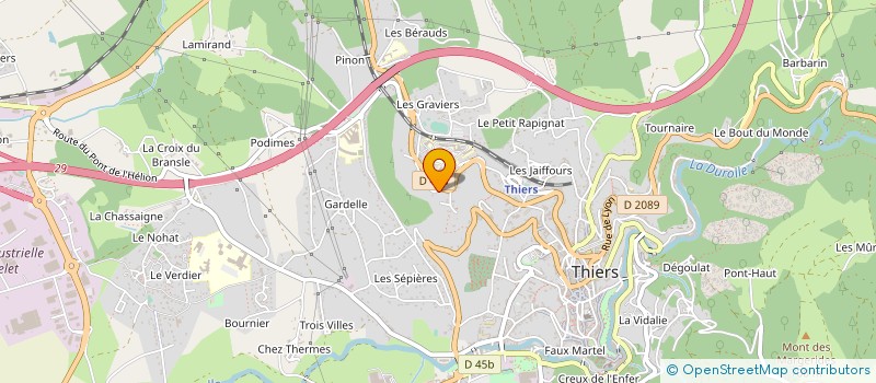 localisation de l'entreprise MONSIEUR JEAN VEYSSEYRE à THIERS