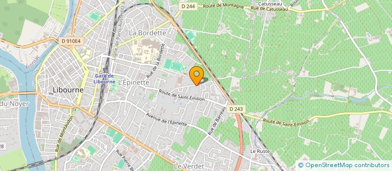 localisation de l'entreprise MONSIEUR JEAN VEYSSIERE  LIBOURNE