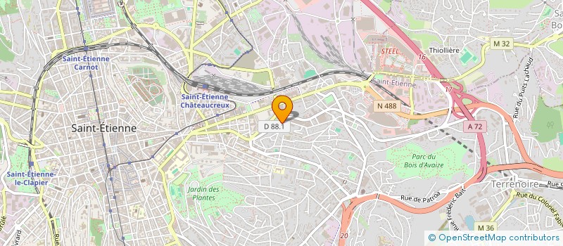 localisation de l'entreprise MONSIEUR JEAN VIAL  SAINT-ETIENNE