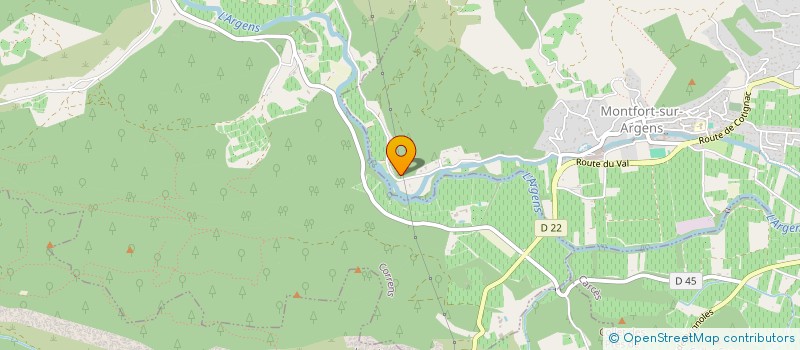 localisation de l'entreprise MONSIEUR JEAN-VIANNEY LAMBLIN  MONTFORT SUR ARGENS