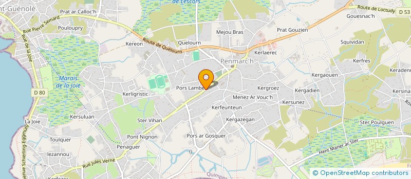 localisation de l'entreprise MONSIEUR JEAN VIATGE  PENMARCH