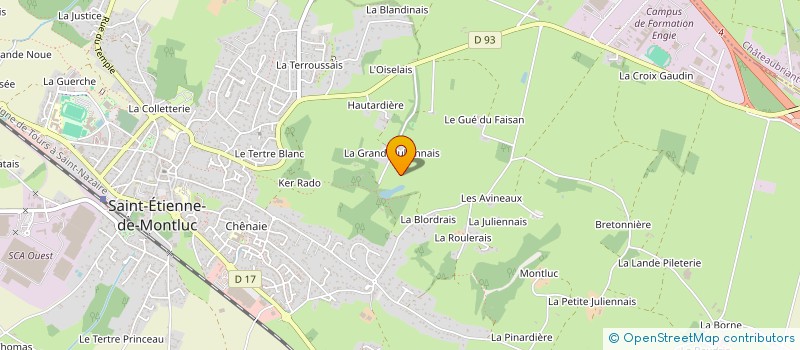 localisation de l'entreprise MONSIEUR JEAN VIAUD  SAINT-ETIENNE-DE-MONTLUC