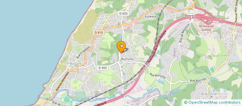 localisation de l'entreprise MONSIEUR JEAN VIAUD à BIDART