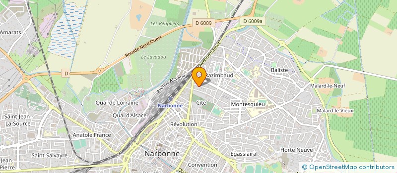 localisation de l'entreprise MONSIEUR JEAN VIDAL à NARBONNE