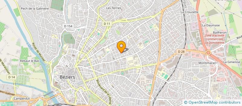 localisation de l'entreprise MONSIEUR JEAN VIDAL à BEZIERS