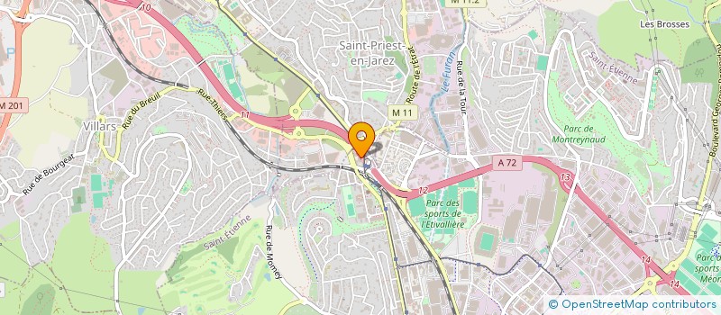 localisation de l'entreprise MONSIEUR JEAN VIDAL MEMBRADO  SAINT-ETIENNE