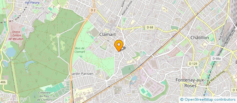 localisation de l'entreprise MONSIEUR JEAN VIEUCHANGE à CLAMART